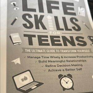 TALENTLESS Kids Life Skills Book - Gray